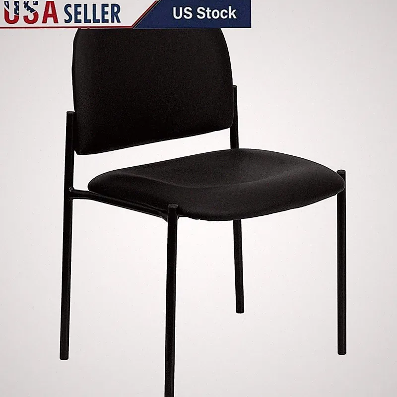 Stackable Lounge Chair Ergonomic Reception Seating Durable Steel Frame New